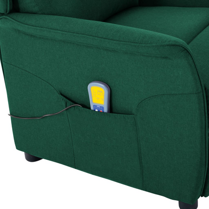 Massage Chair Dark Green Fabric