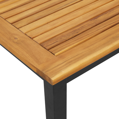 Garden Side Table 45x45x38 cm Solid Acacia Wood