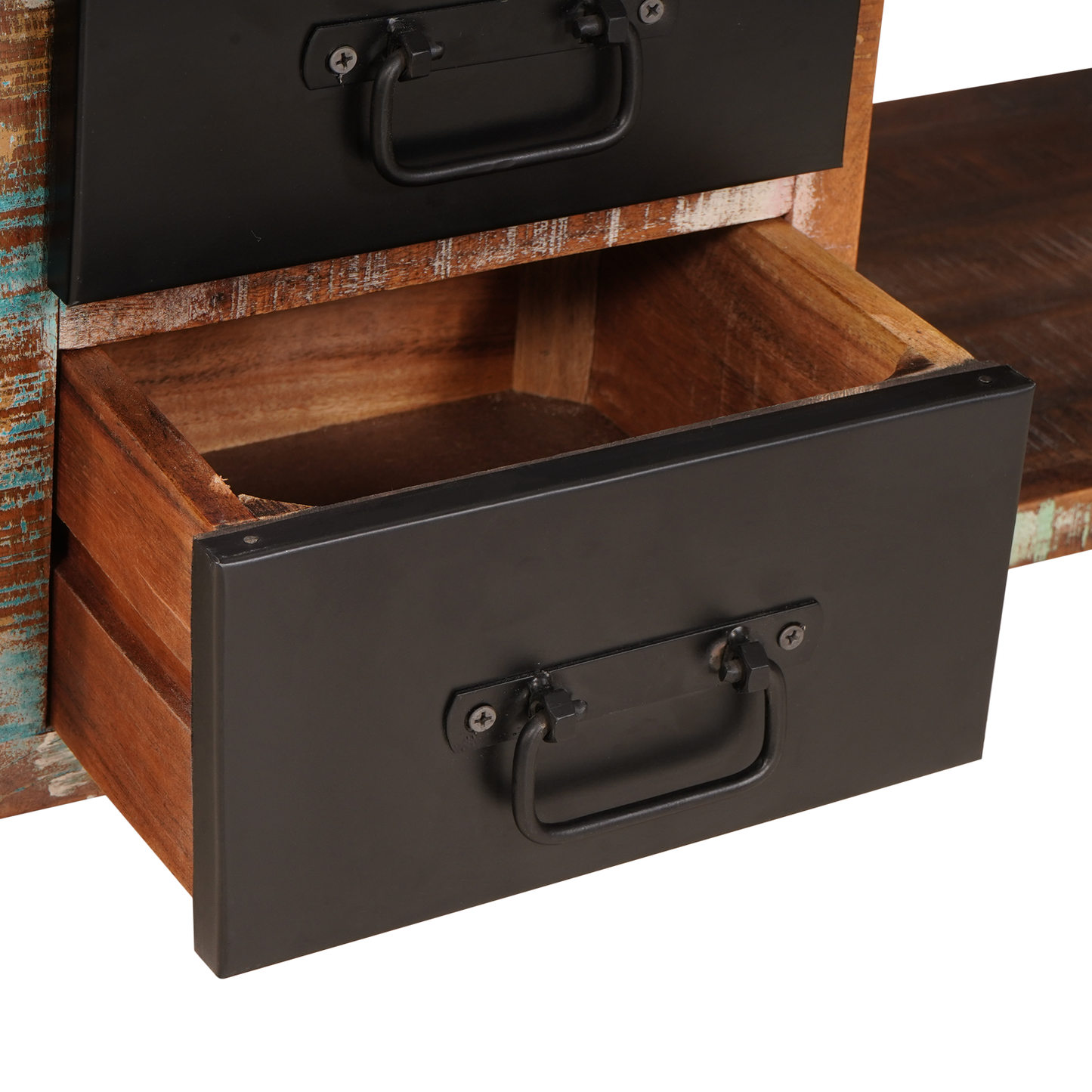 Storage Bench Multicolour 80x35x40 cm Solid Wood Reclaimed