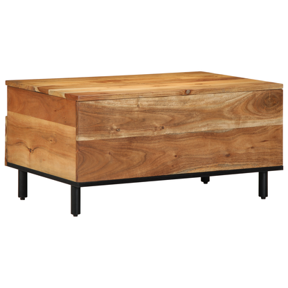 Coffee Table 80x54x40 cm Solid Wood Acacia