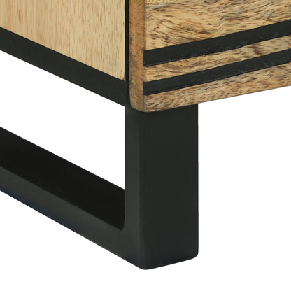 Bedside Cabinets 2 pcs 40x33.5x46 cm Solid Wood Mango and Engineered Wood