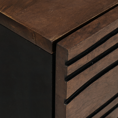 Bedside Cabinet 50x33x60 cm Solid Wood Walnut