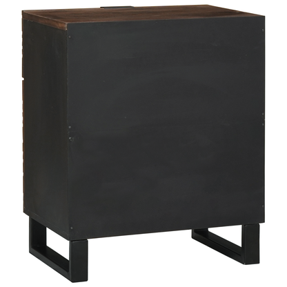 Bedside Cabinet 50x33x60 cm Solid Wood Walnut