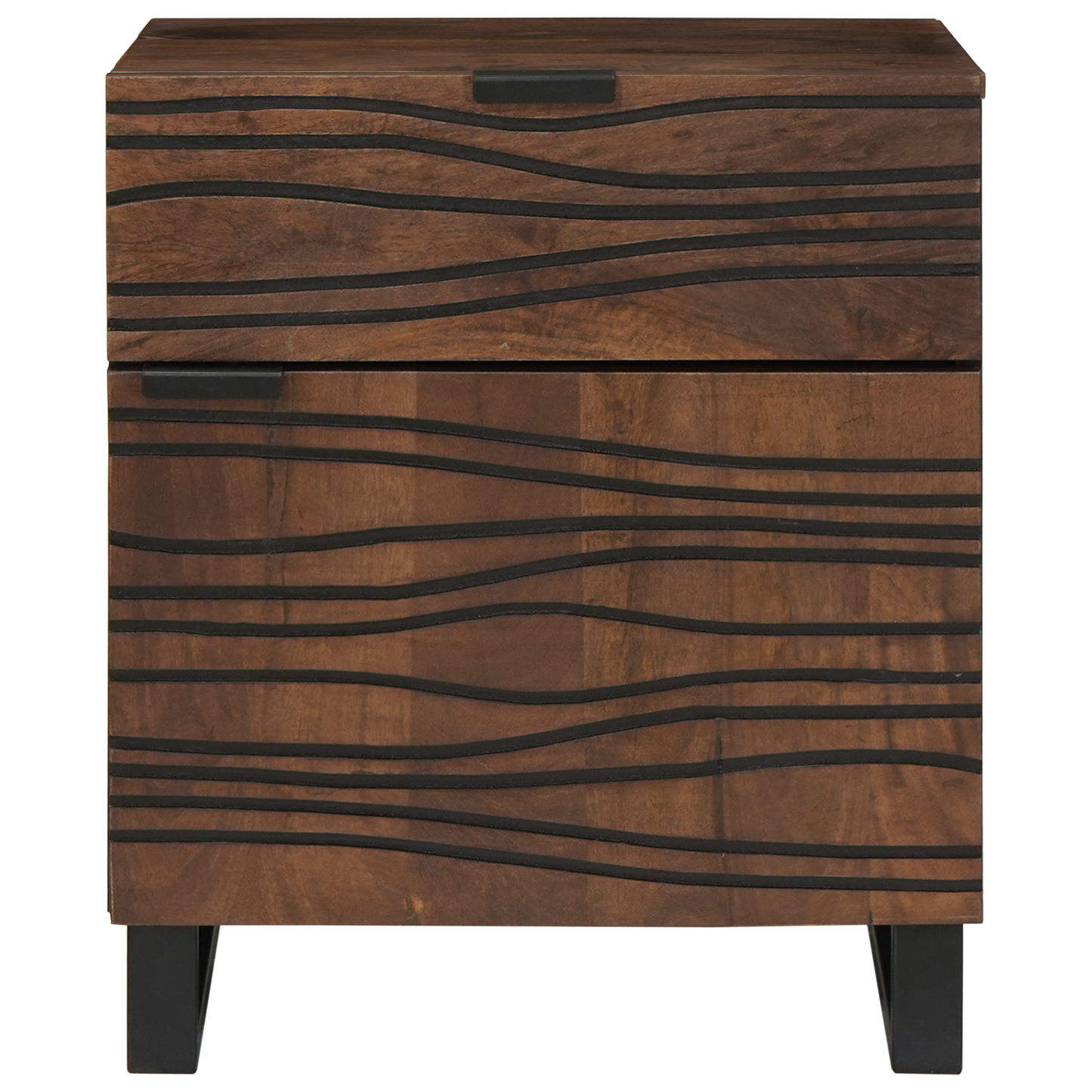 Bedside Cabinet 50x33x60 cm Solid Wood Walnut