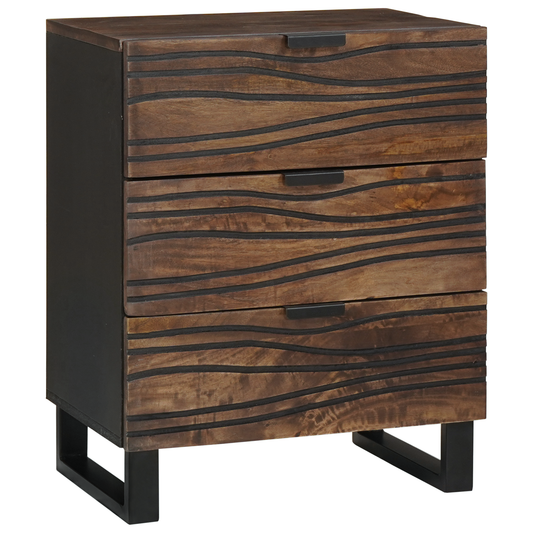 Bedside Cabinet 50x33x60 cm Solid Wood Mango & Engineered Wood