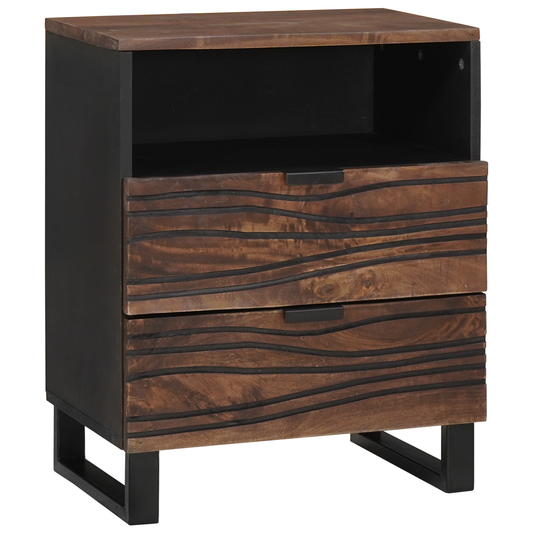 Bedside Cabinet 50x33x60 cm Solid Wood Mango & Engineered Wood