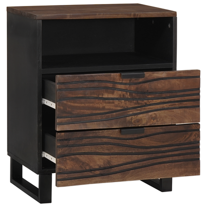 Bedside Cabinet 50x33x60 cm Solid Wood Mango & Engineered Wood