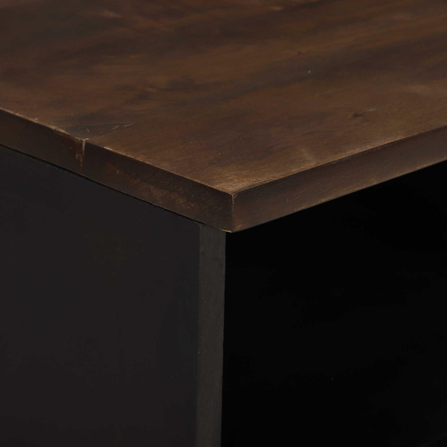 TV Cabinet 100x33.5x46 cm Solid Wood Mangou&Engineered Wood