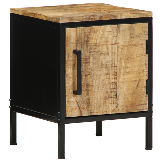 Bedside Cabinet 30x30x40 cm Solid Wood Rough Mango