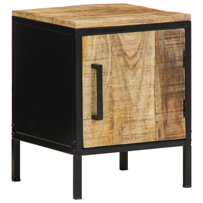 Bedside Cabinet 30x30x40 cm Solid Wood Rough Mango