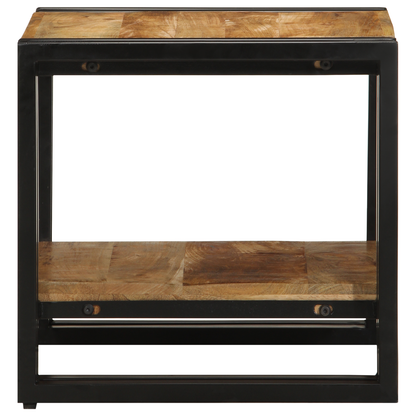 Coffee Table 40x50x38 cm Solid Rough Wood Mango
