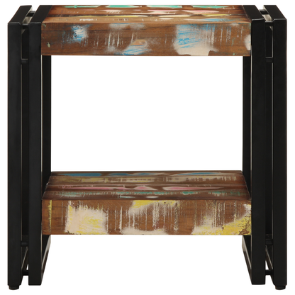 Coffee Table Multicolour 40x50x38 cm Solid Wood Reclaimed