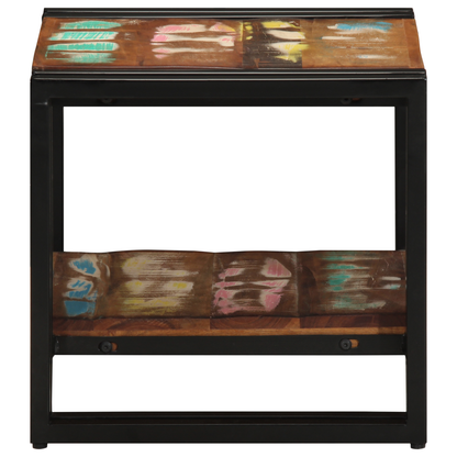 Coffee Table Multicolour 40x50x38 cm Solid Wood Reclaimed