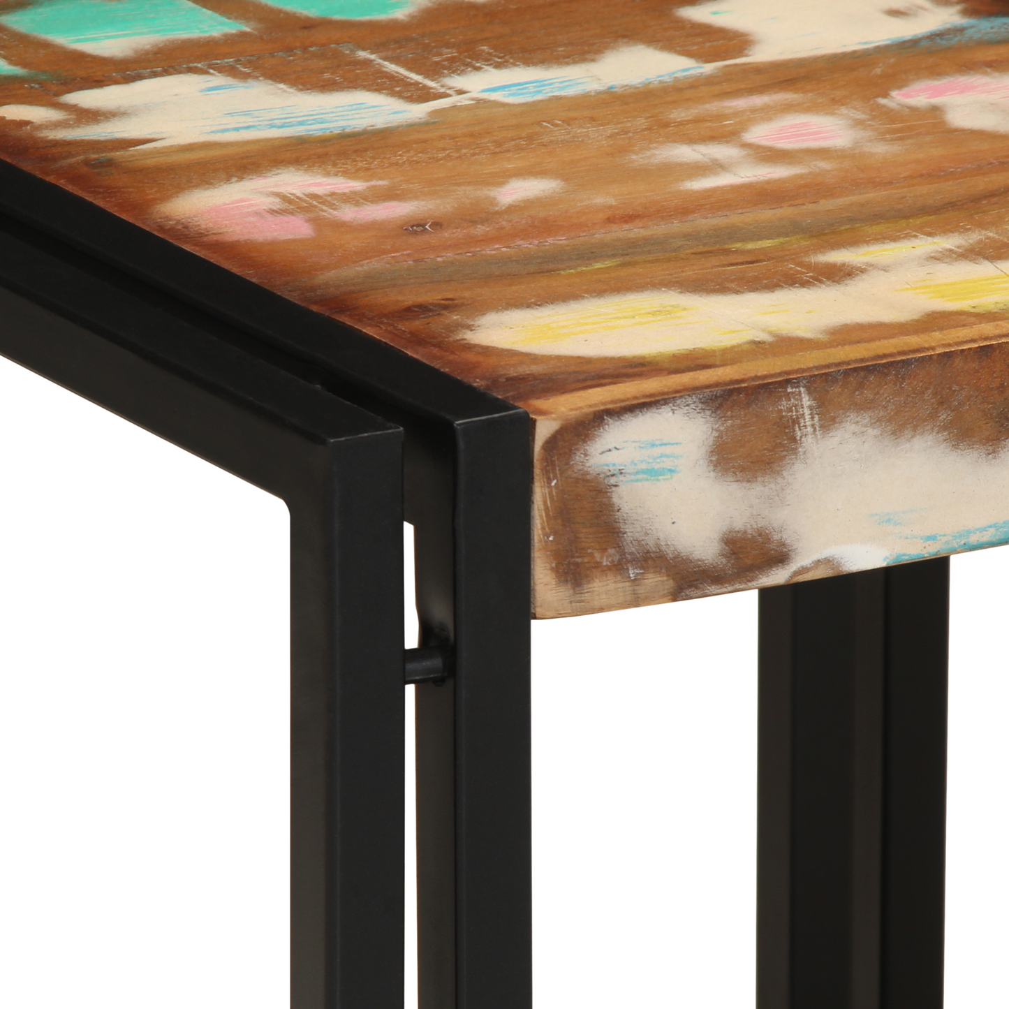 Coffee Table Multicolour 40x50x38 cm Solid Wood Reclaimed