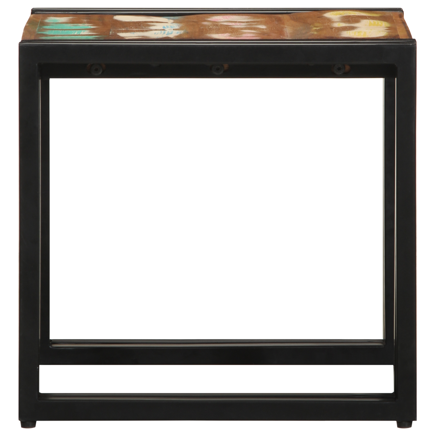 Coffee Table Multicolour 40x50x38 cm Solid Wood Reclaimed
