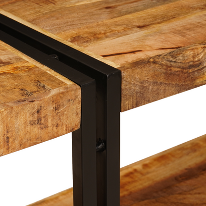 Console Table 160x33x75 cm Solid Rough Wood Mango