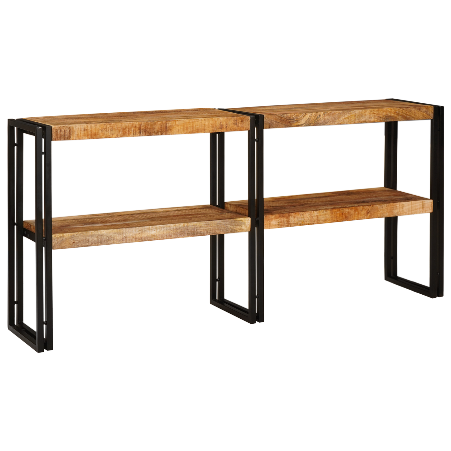 Console Table 160x33x75 cm Solid Rough Wood Mango