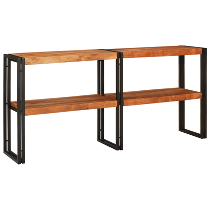 Console Table 160x33x75 cm Solid Rough Acacia