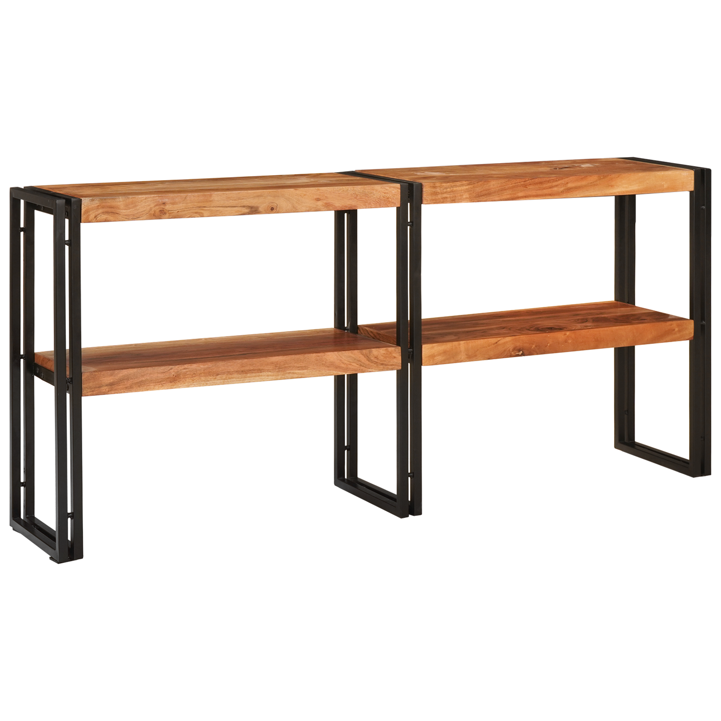 Console Table 160x33x75 cm Solid Rough Acacia