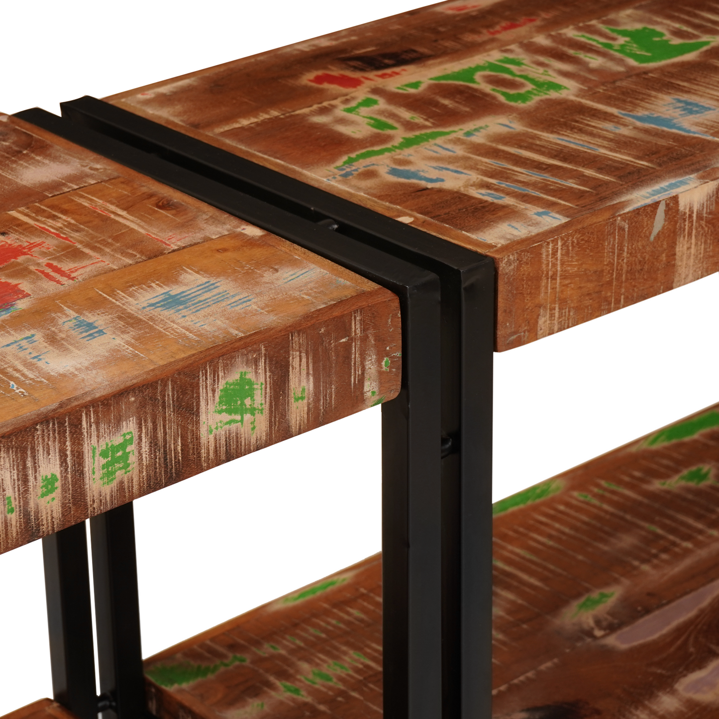 Console Table 160x33x75 cm Solid Wood Reclaimed