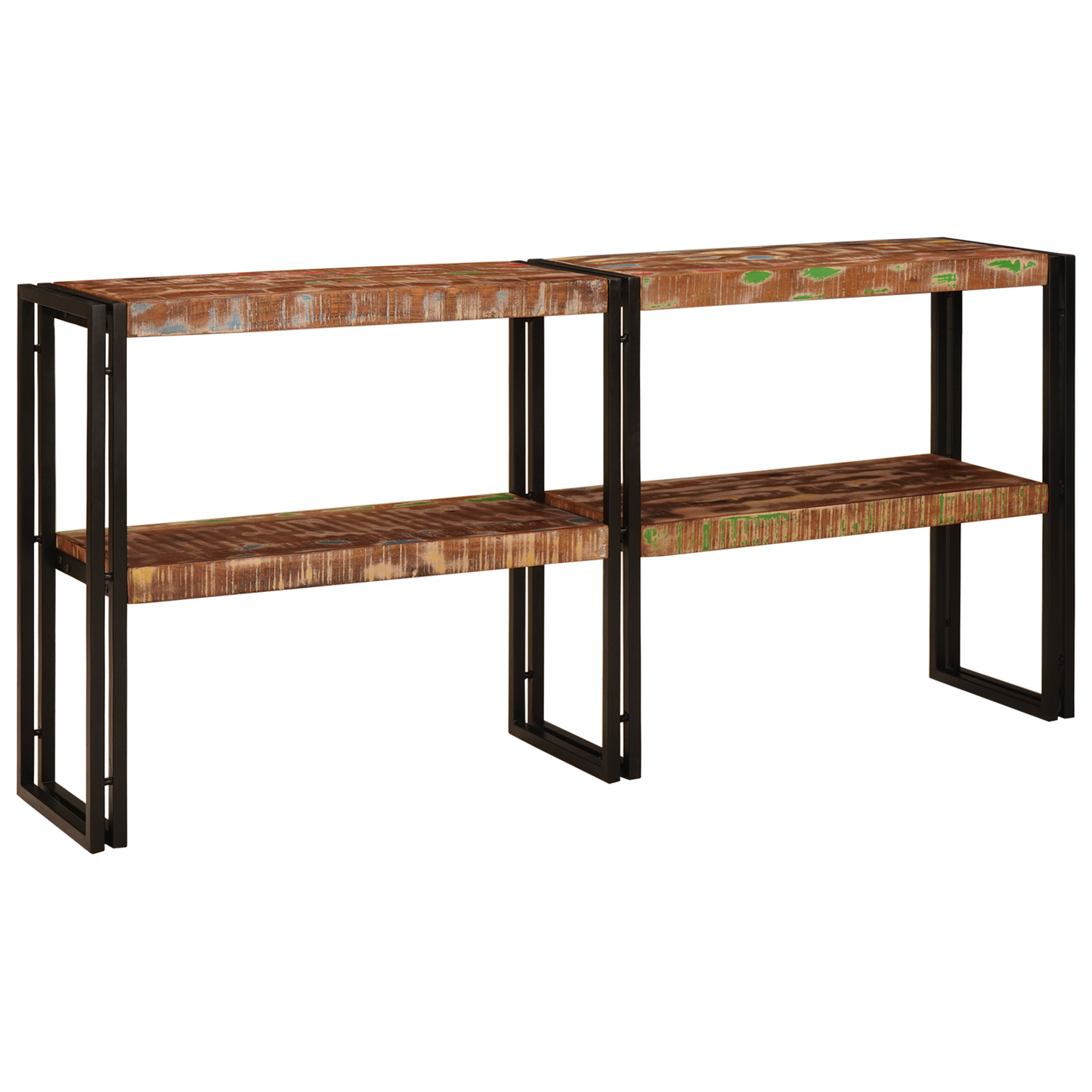 Console Table 160x33x75 cm Solid Wood Reclaimed