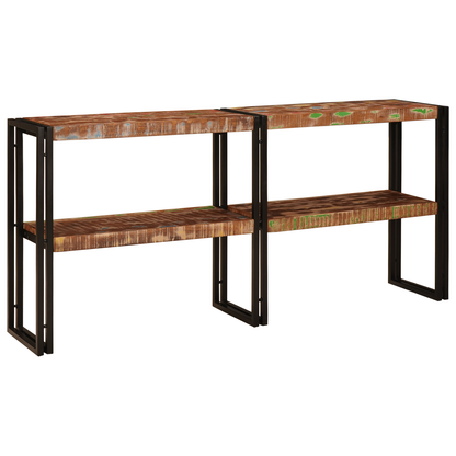 Console Table 160x33x75 cm Solid Wood Reclaimed