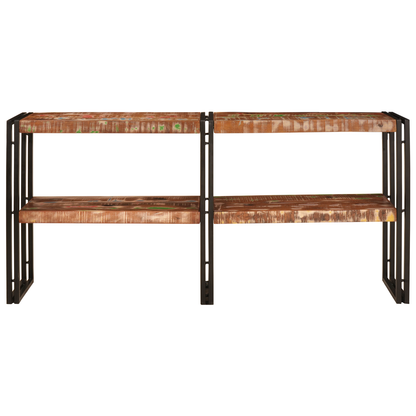 Console Table 160x33x75 cm Solid Wood Reclaimed