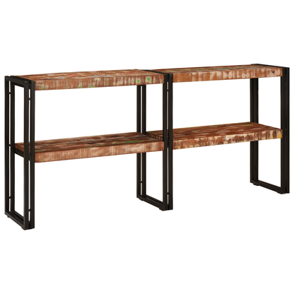 Console Table 160x33x75 cm Solid Wood Reclaimed