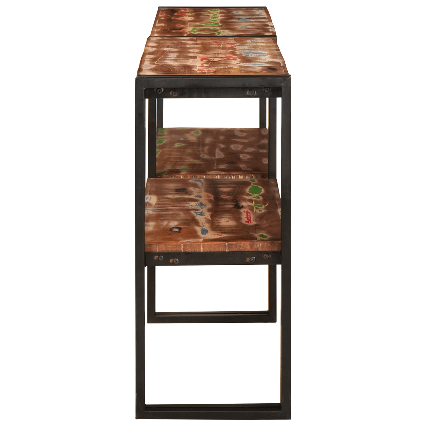 Console Table 160x33x75 cm Solid Wood Reclaimed