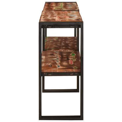 Console Table 160x33x75 cm Solid Wood Reclaimed