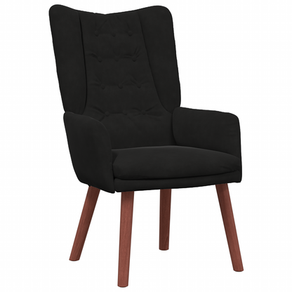 Relaxing Chair Black Velvet