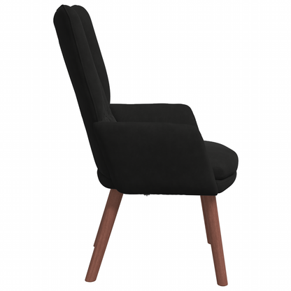 Relaxing Chair Black Velvet
