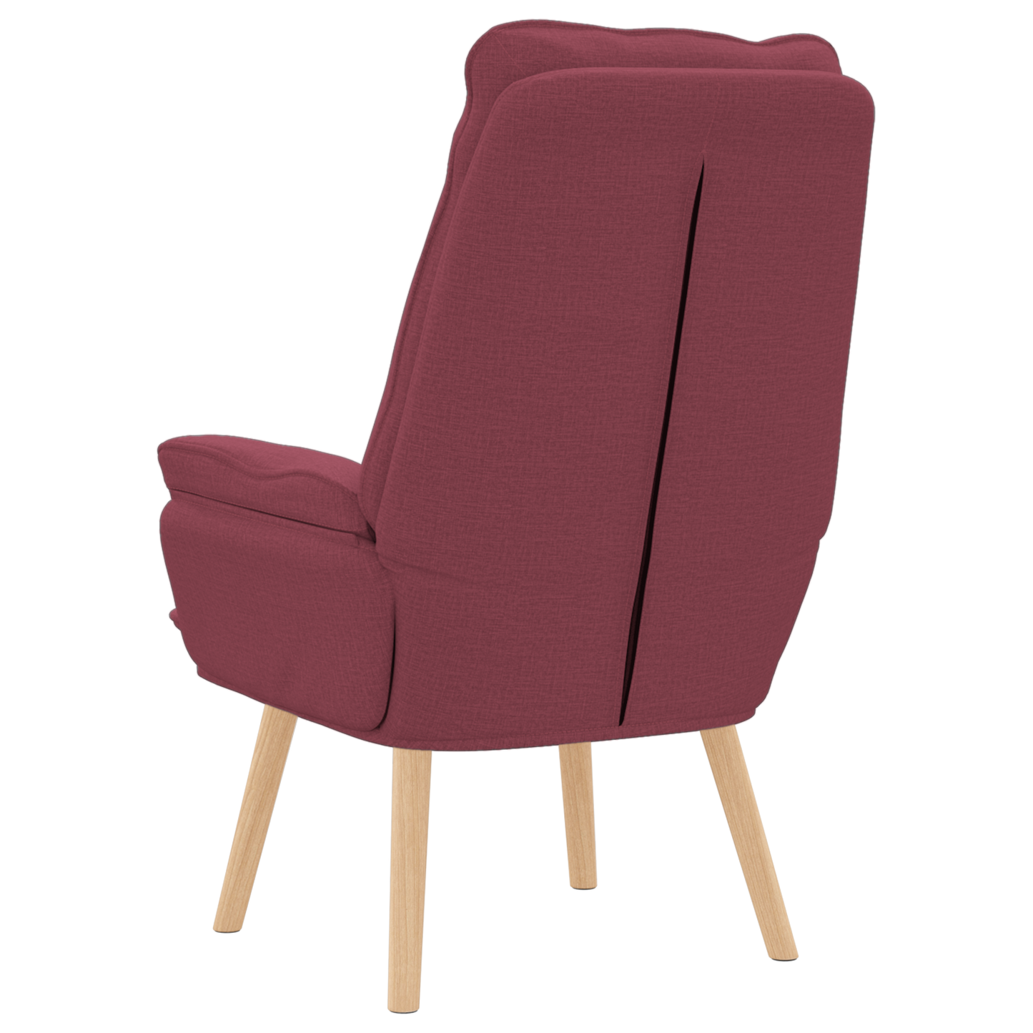 Relaxing Chair Wine Red Fabric