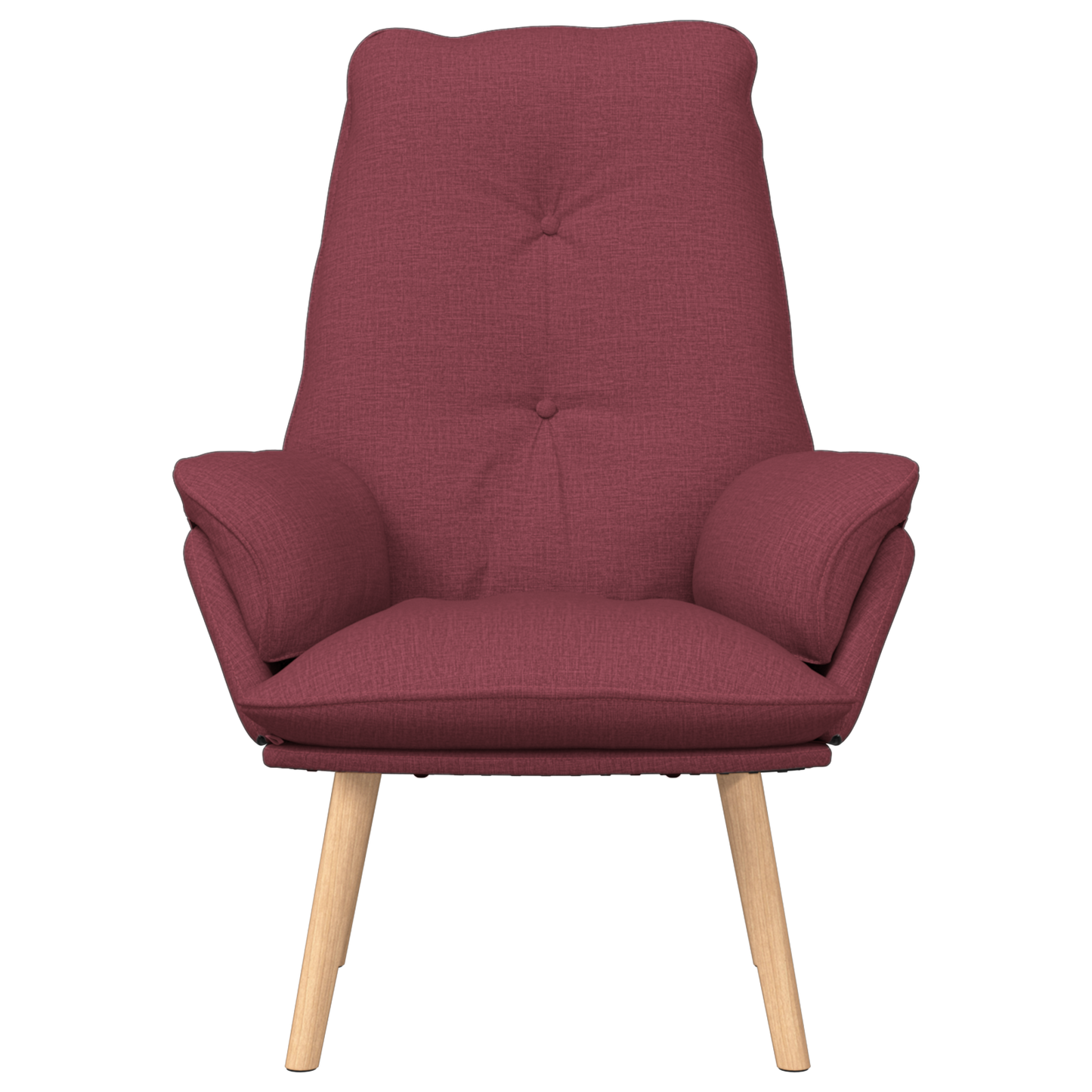 Relaxing Chair Wine Red Fabric