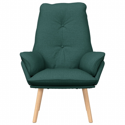 Relaxing Chair Dark Green Fabric
