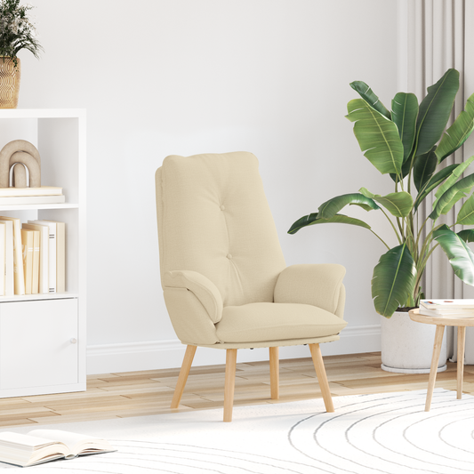 Relaxing Chair Cream Fabric