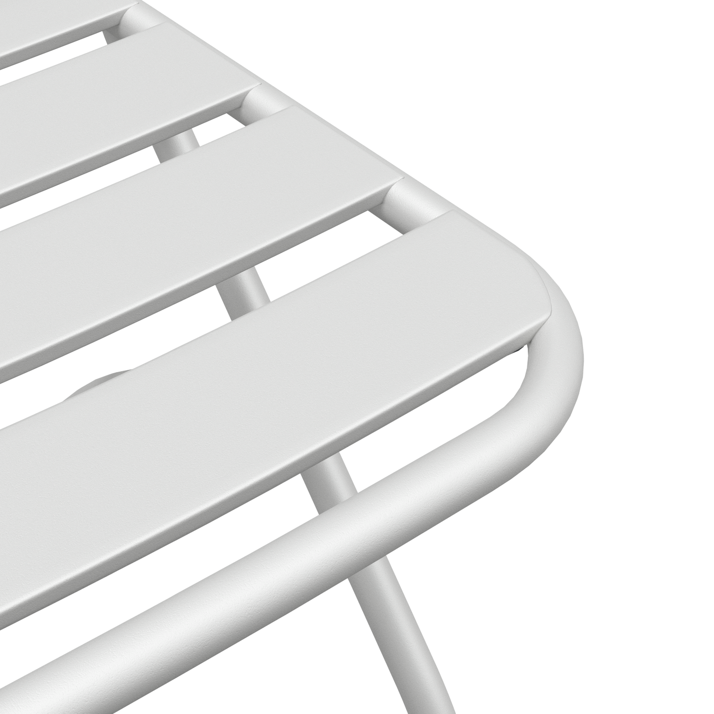 Folding Garden Chairs 2 pcs White Steel
