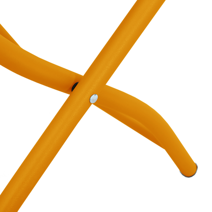 Folding Garden Chairs 2 pcs Mustard Yellow 42x52x82 cm Powder-coated Steel