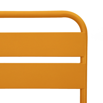 Folding Garden Chairs 2 pcs Mustard Yellow 42x52x82 cm Powder-coated Steel