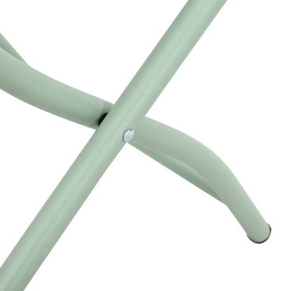 Folding Garden Chairs 2 pcs Light Mint 42x52x82 cm Powder-coated Steel