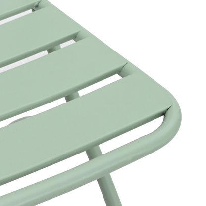 Folding Garden Chairs 2 pcs Light Mint 42x52x82 cm Powder-coated Steel