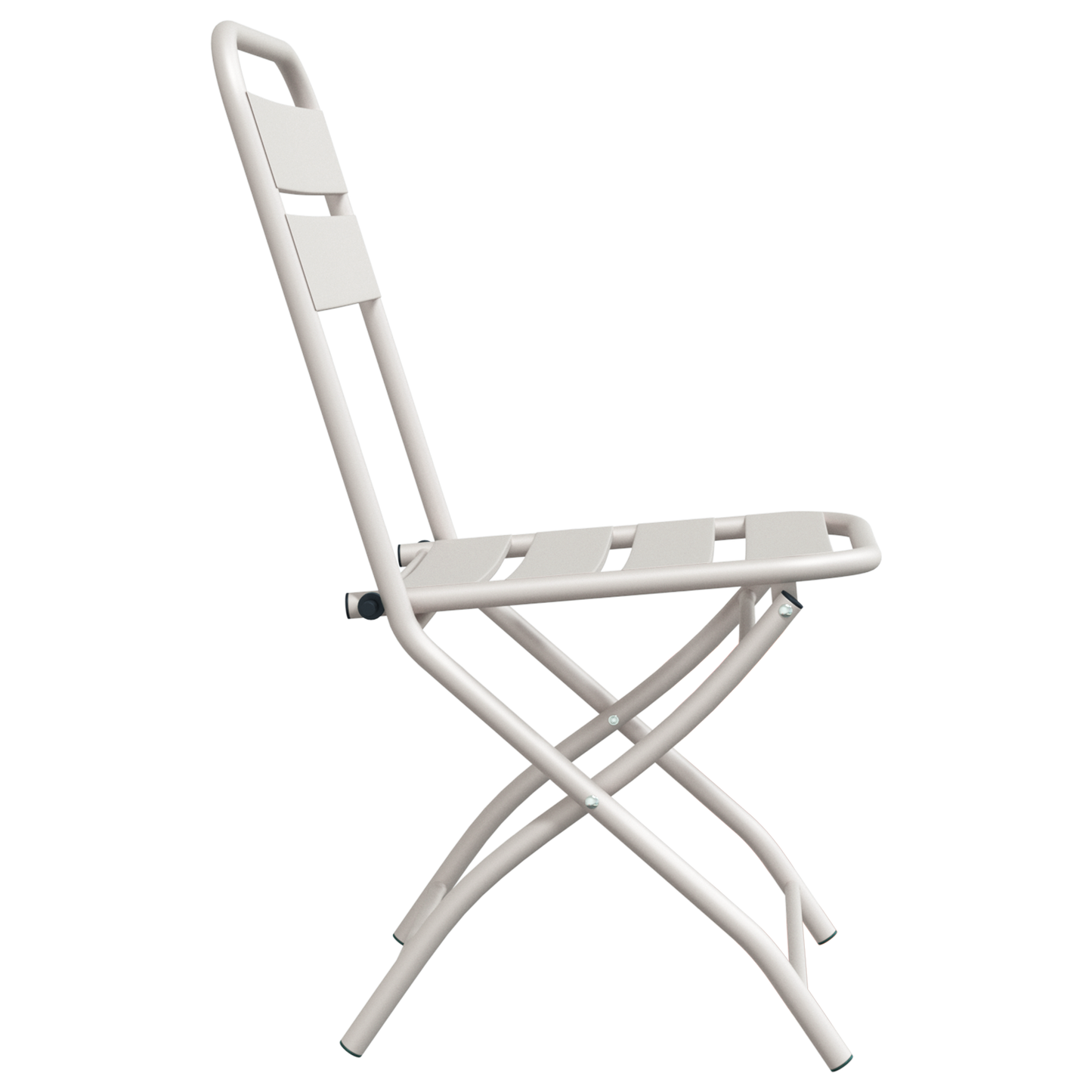 Folding Garden Chairs 2 pcs Beige 42x52x82 cm Powder-coated Steel