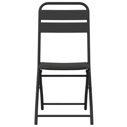 Folding Garden Chairs 2 pcs Anthracite 42x52x82 cm Powder-coated Steel