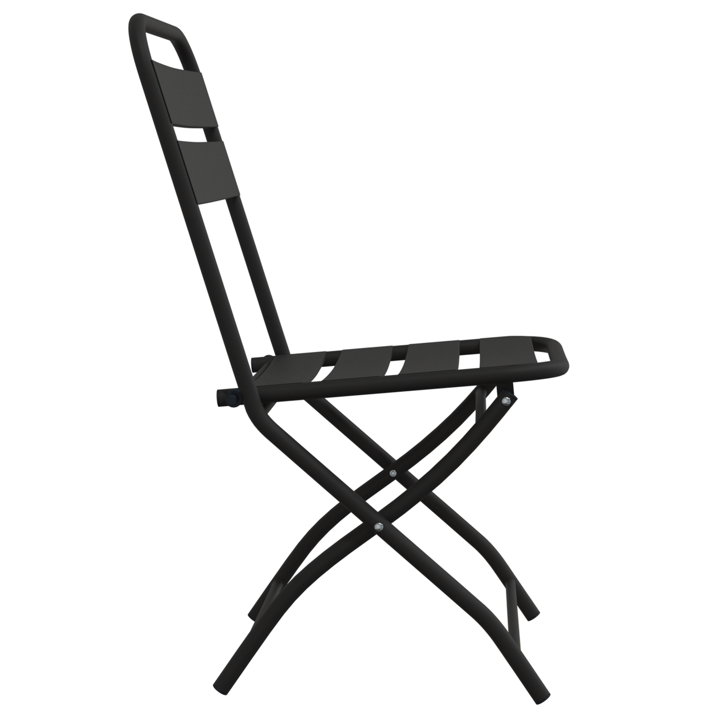 Folding Garden Chairs 2 pcs Anthracite 42x52x82 cm Powder-coated Steel
