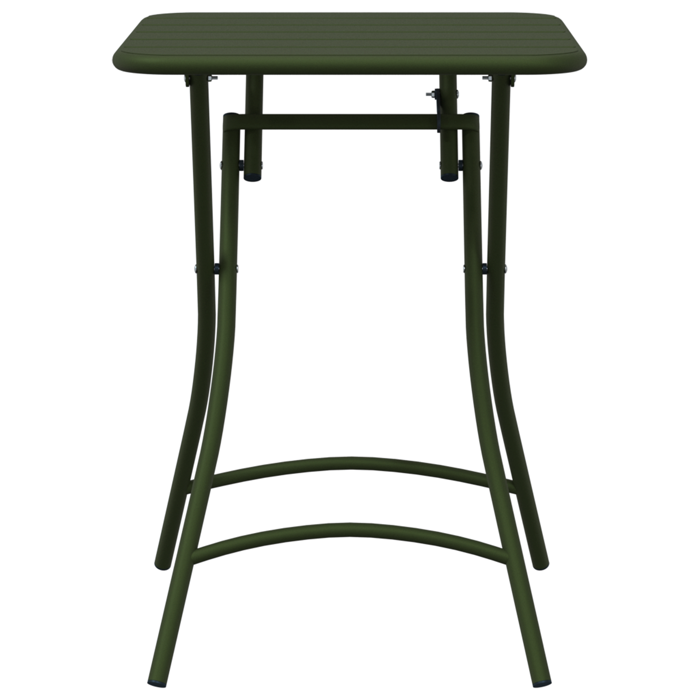 Dark Green Folding Garden Table 55x55x73 cm - Steel
