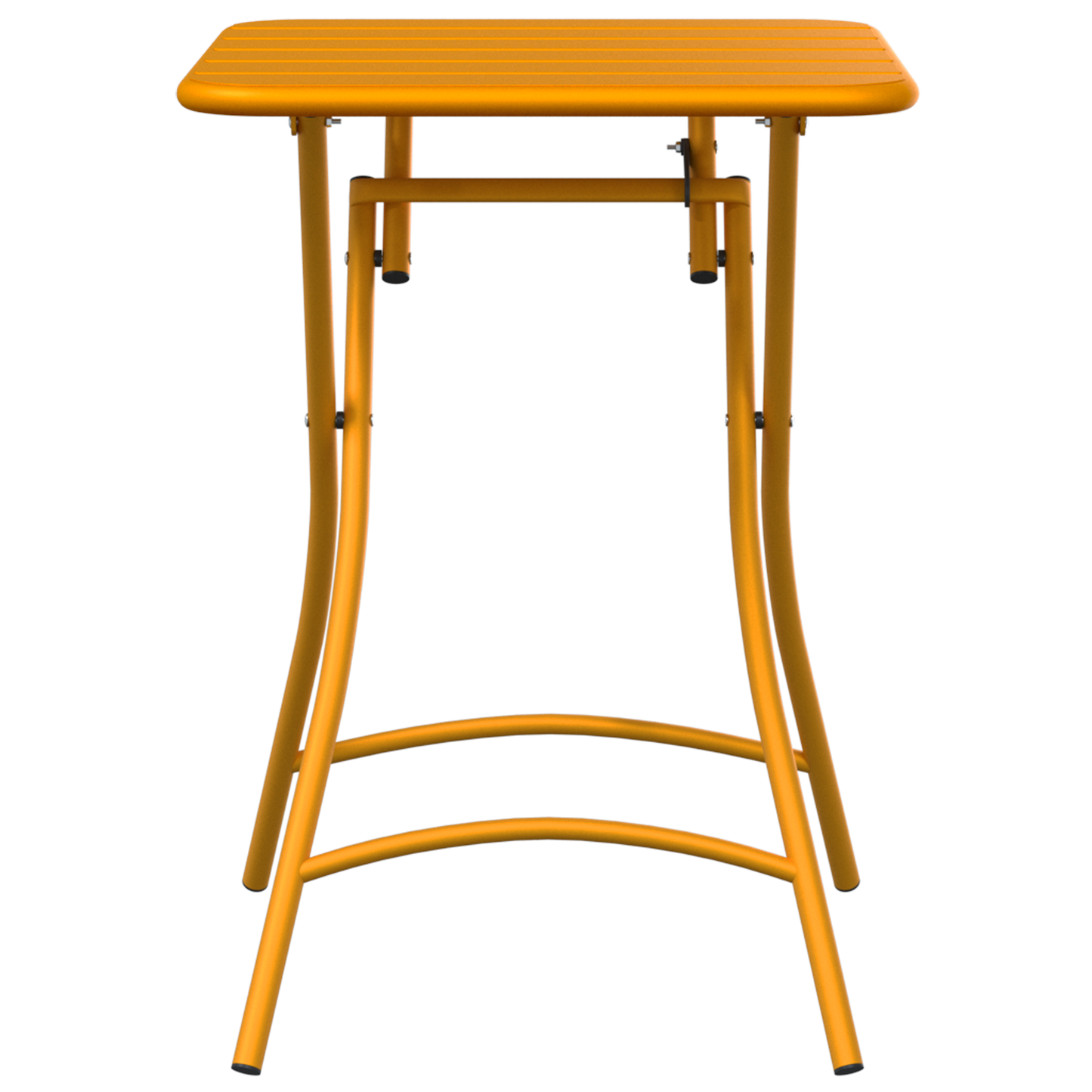 Foldable Garden Table - Mustard Yellow - 55x55x73 cm - Steel