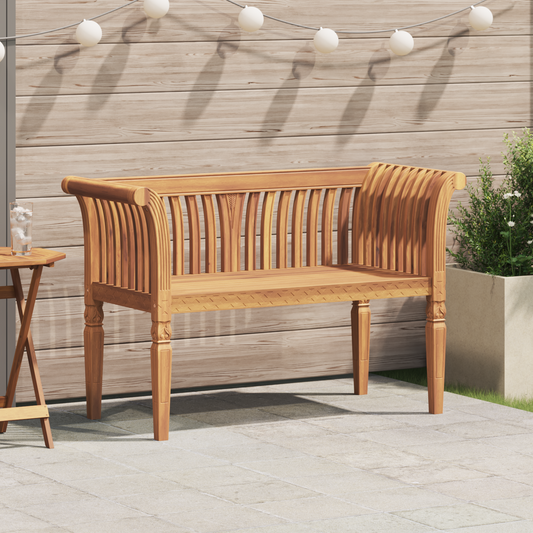 Garden Bench 127.5x52x80 cm Solid Wood Teak