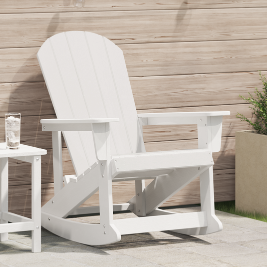 Adirondack Rocking Chair White 73.5x92x90 cm HDPE