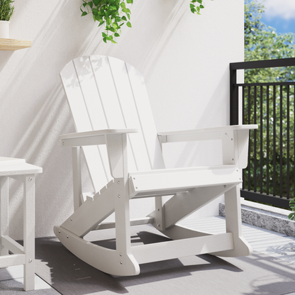 Adirondack Rocking Chair White 73.5x92x90 cm HDPE