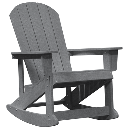 Adirondack Rocking Chair Light Grey 73.5x92x90 cm HDPE